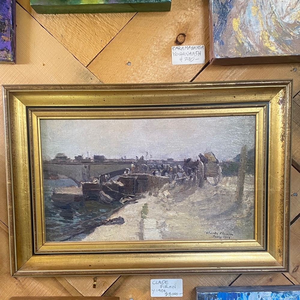 Elegant Gold Framed Art Piece
18”12”Cloude Firmin y 1904